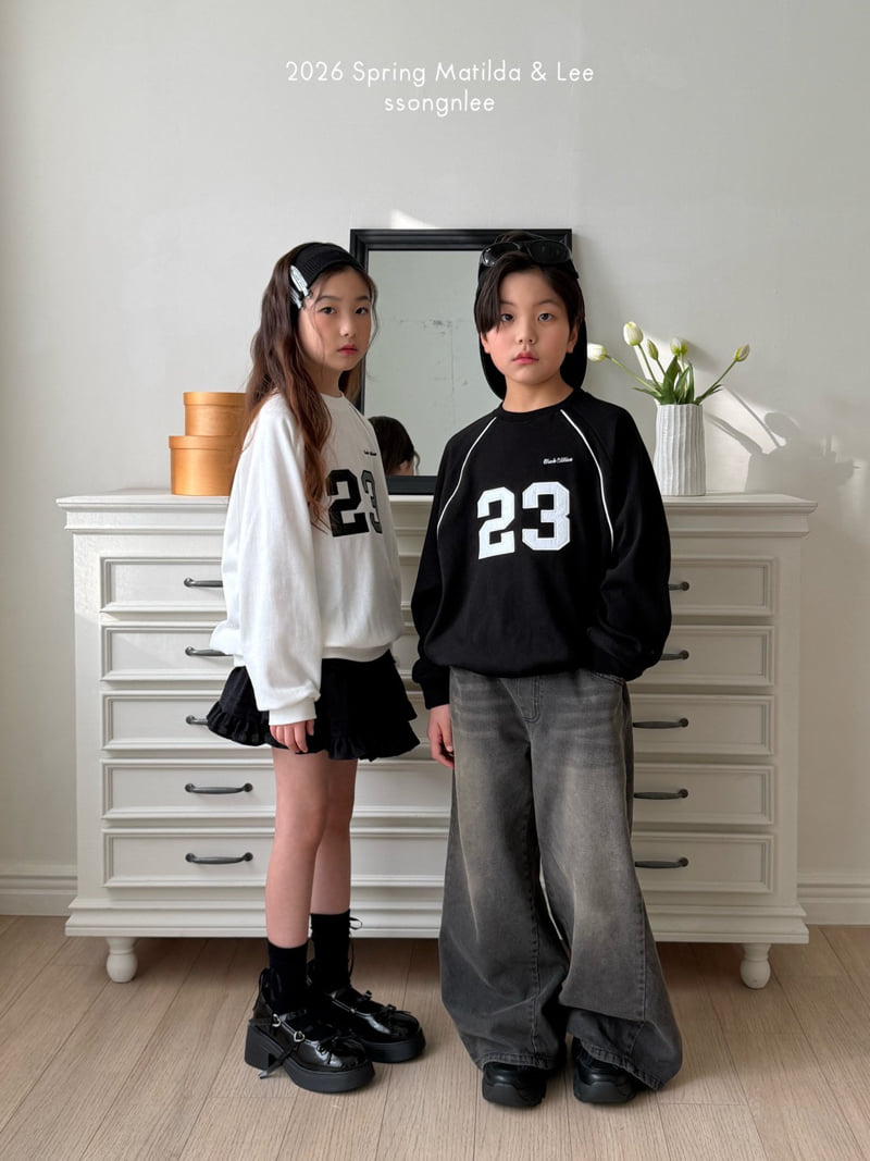 Matilda & Lee - Korean Children Fashion - #kidsshorts - 23 Double Stripe Sweatshirt - 6