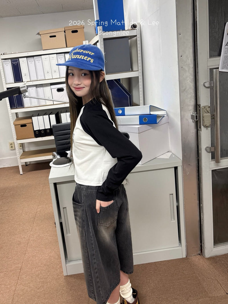 Matilda & Lee - Korean Children Fashion - #fashionkids - Dream Crop Raglan Tee - 4