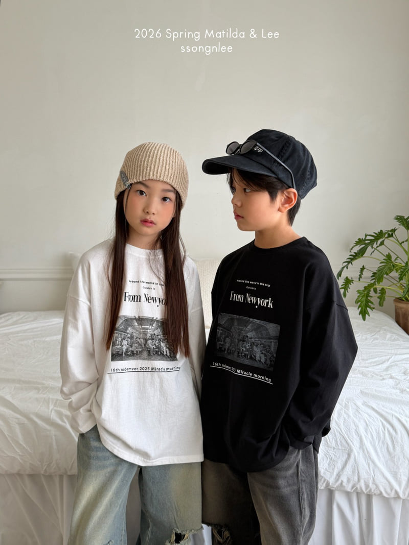 Matilda & Lee - Korean Children Fashion - #kidsshorts - New York Tee - 3