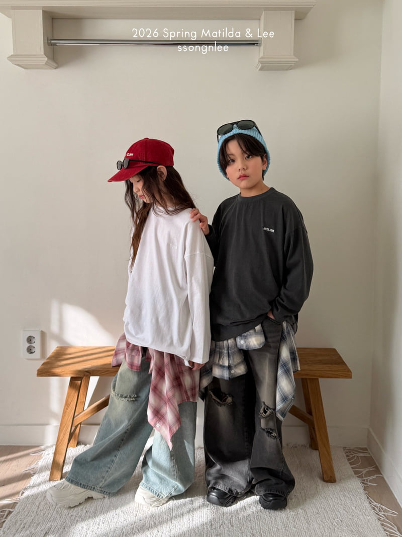 Matilda & Lee - Korean Children Fashion - #kidsshorts - Atelier Embroidery Tee - 7