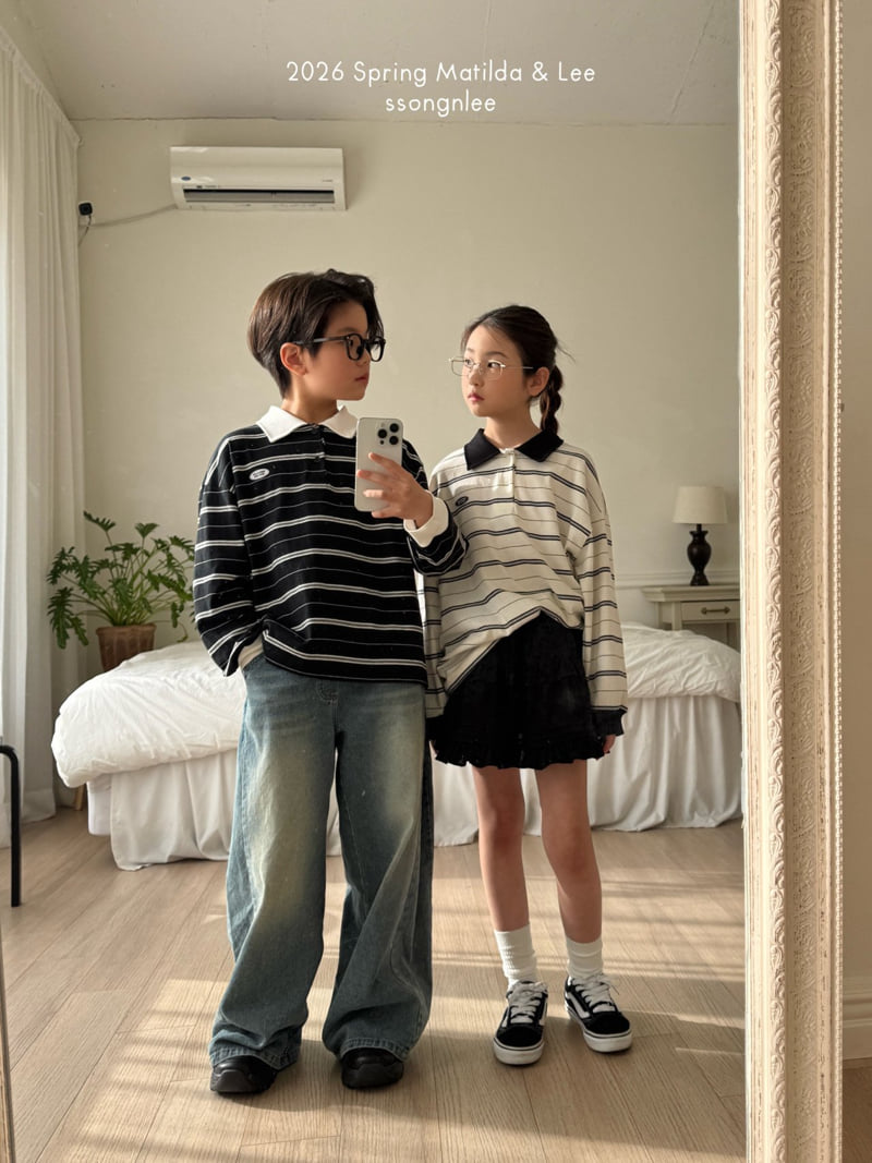 Matilda & Lee - Korean Children Fashion - #kidsshorts - With Me Collar Tee - 9