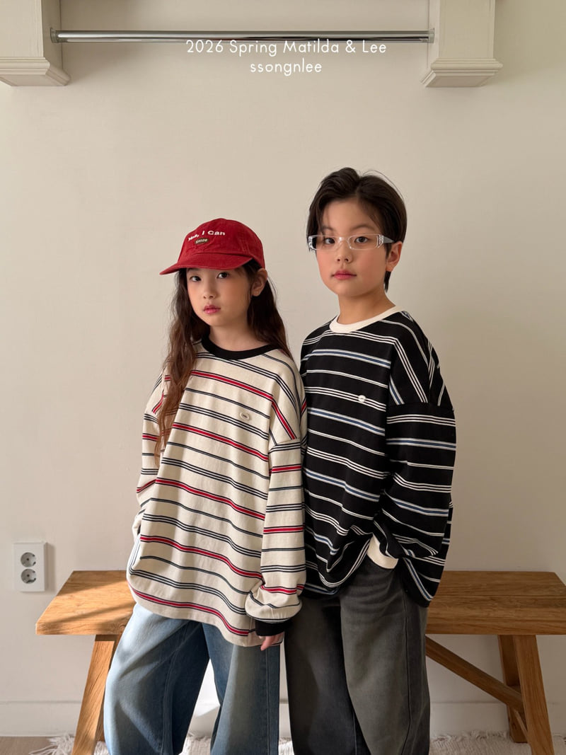 Matilda & Lee - Korean Children Fashion - #kidsstore - Multi Stripe Tee - 7