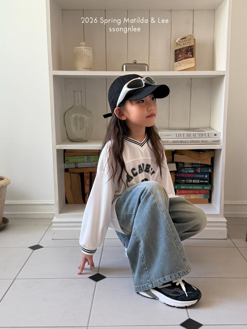 Matilda & Lee - Korean Children Fashion - #kidsshorts - Maxi Wide Denim Pants - 4