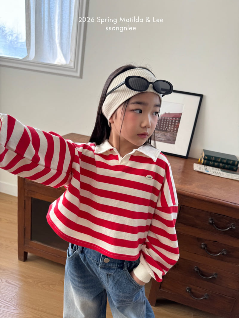 Matilda & Lee - Korean Children Fashion - #kidsstore - Nut Collar Crop Tee - 6