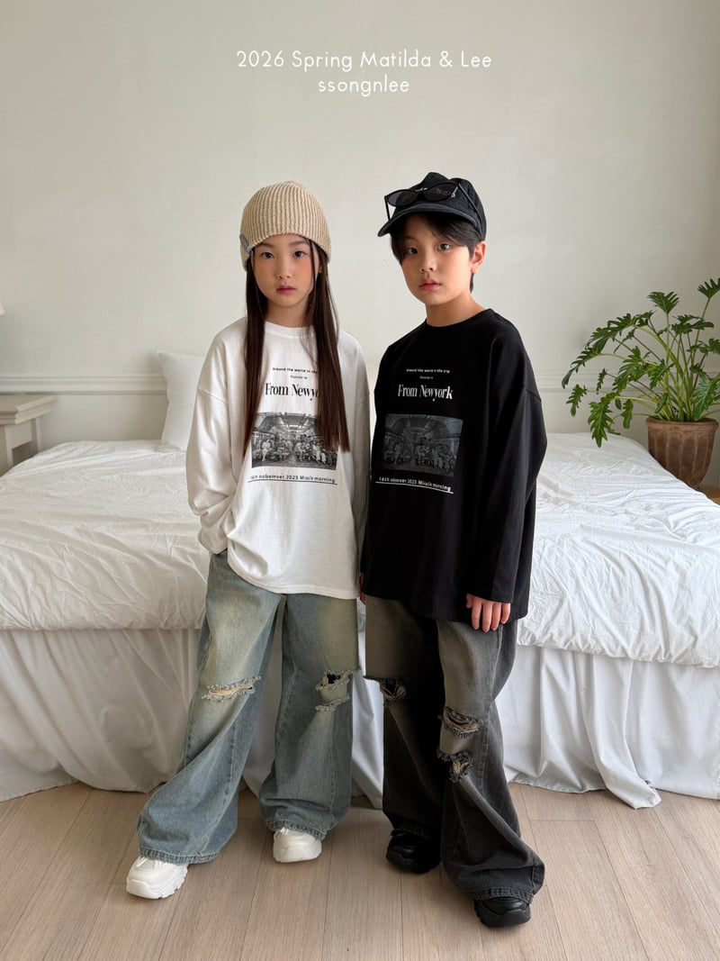 Matilda & Lee - Korean Children Fashion - #kidsshorts - New York Tee - 4