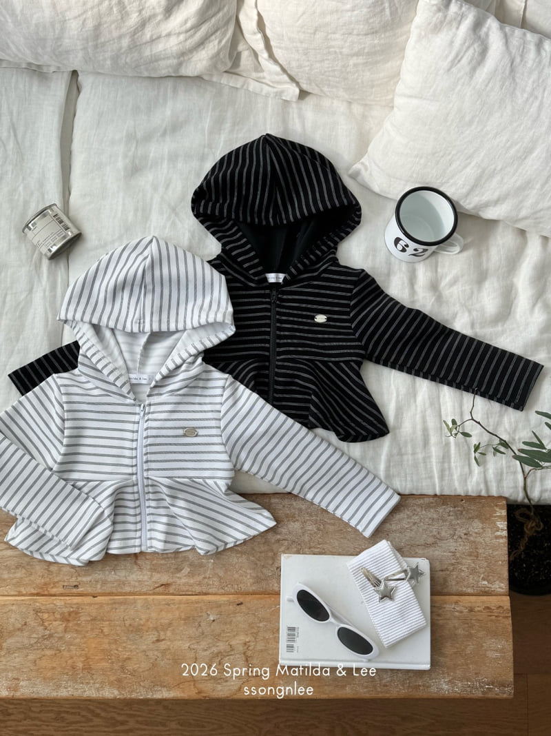 Matilda & Lee - Korean Children Fashion - #kidsstore - Hooded Shirring Zip-Up