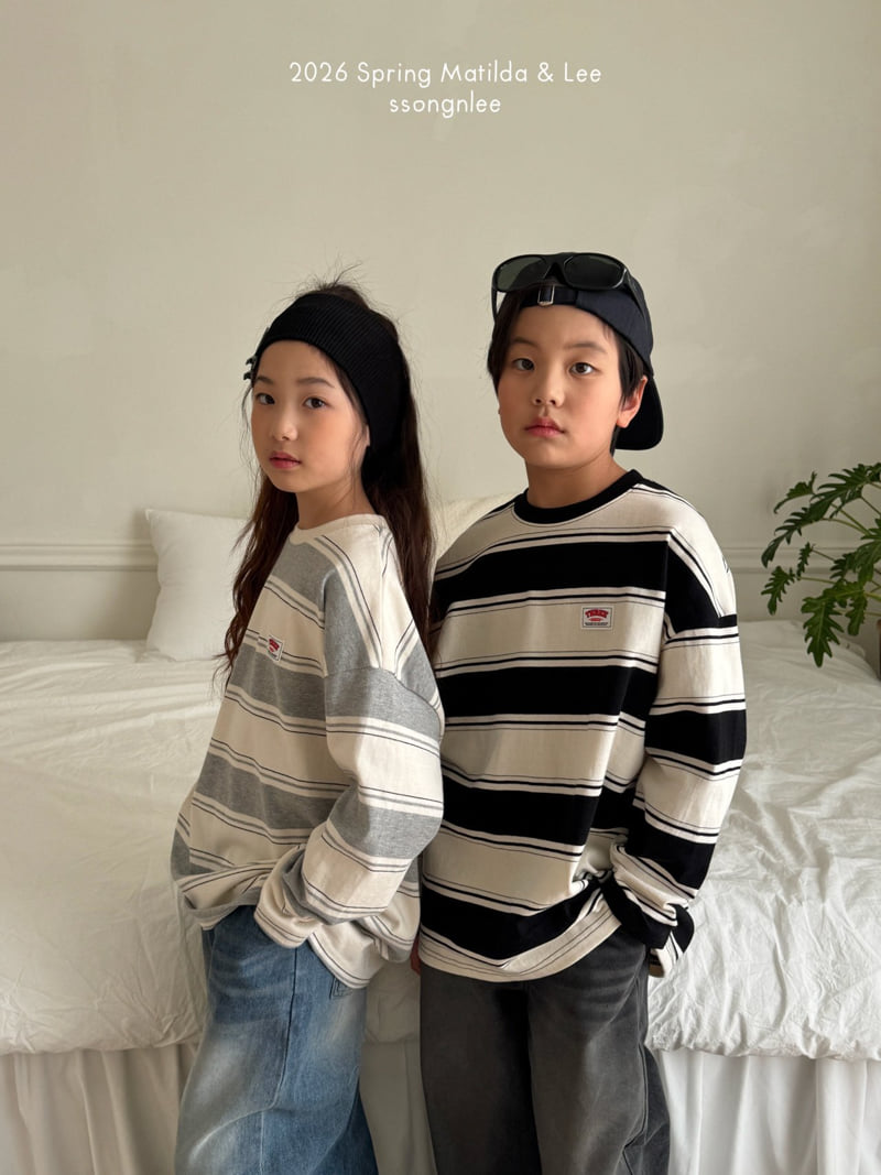 Matilda & Lee - Korean Children Fashion - #kidsstore - Campus Stripe Tee - 11