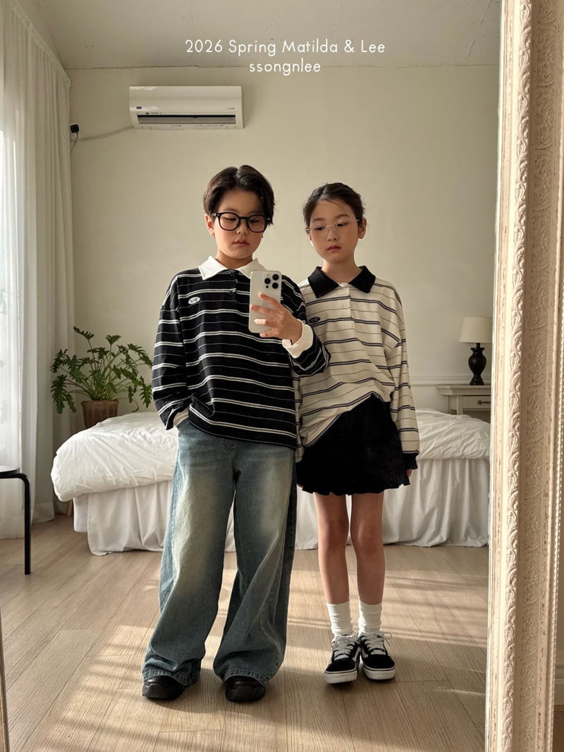 Matilda & Lee - Korean Children Fashion - #kidsstore - With Me Collar Tee - 10