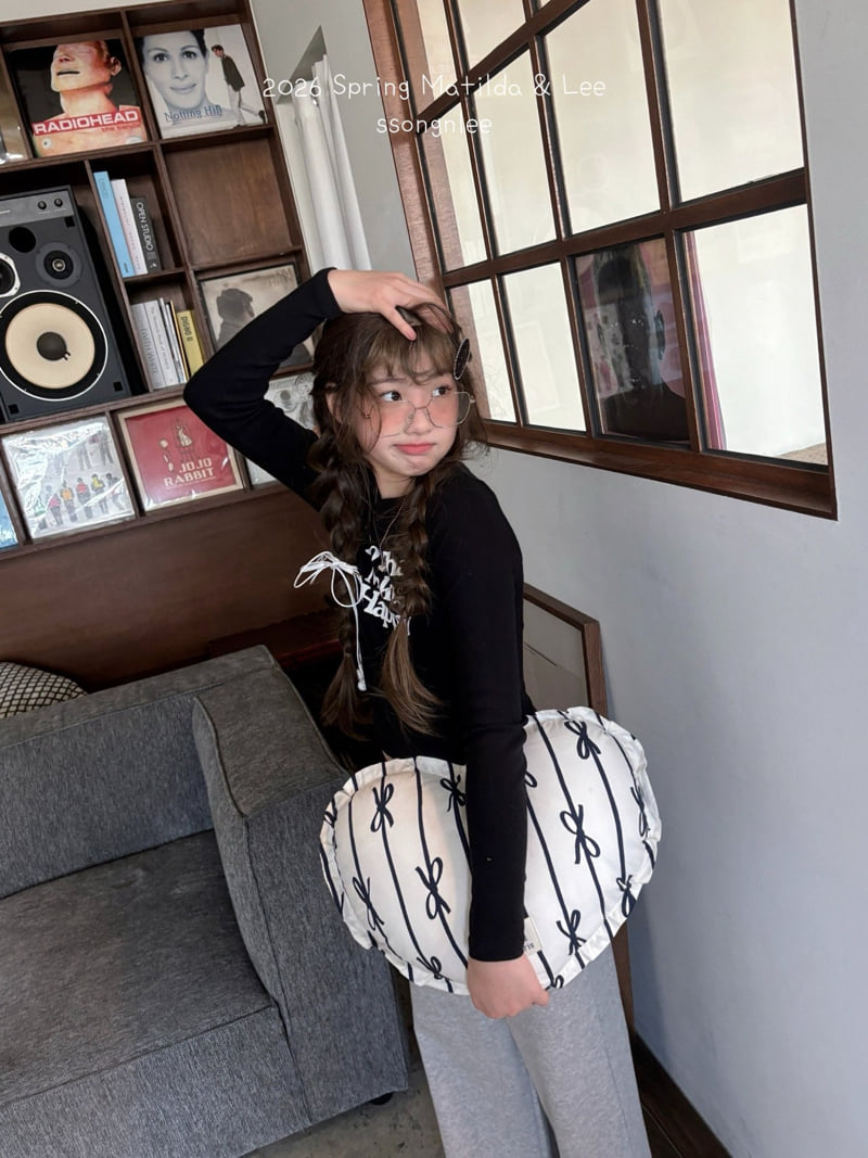 Matilda & Lee - Korean Children Fashion - #kidzfashiontrend - Crop Lettering Tee - 9