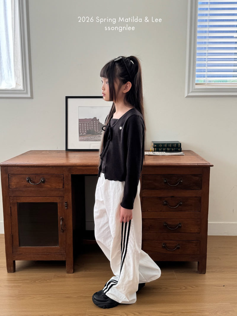 Matilda & Lee - Korean Children Fashion - #kidzfashiontrend - Ribbed Cardigan Set - 3