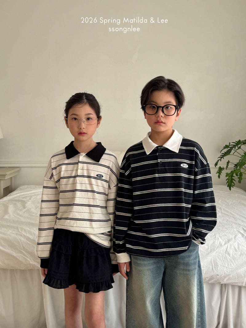 Matilda & Lee - Korean Children Fashion - #kidzfashiontrend - With Me Collar Tee - 11