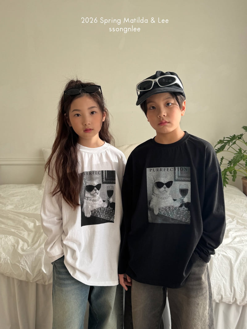 Matilda & Lee - Korean Children Fashion - #littlefashionista - Rich Cat Tee - 3