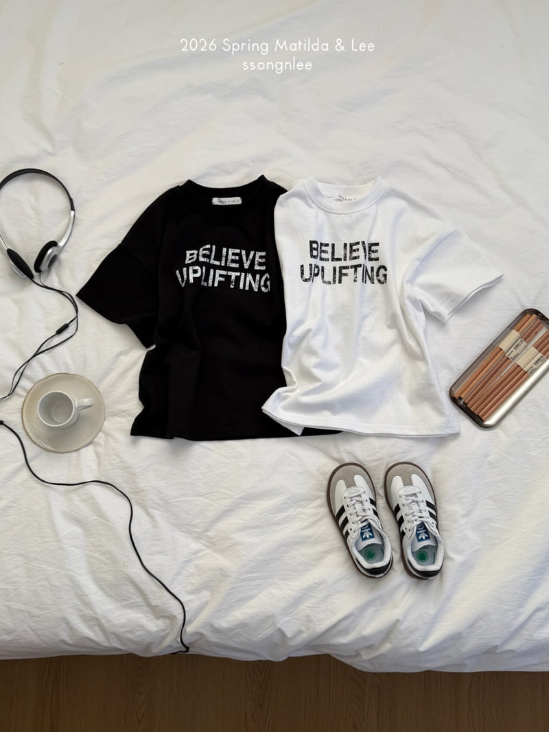 Matilda & Lee - Korean Children Fashion - #littlefashionista - Believe Short Sleeve Tee
