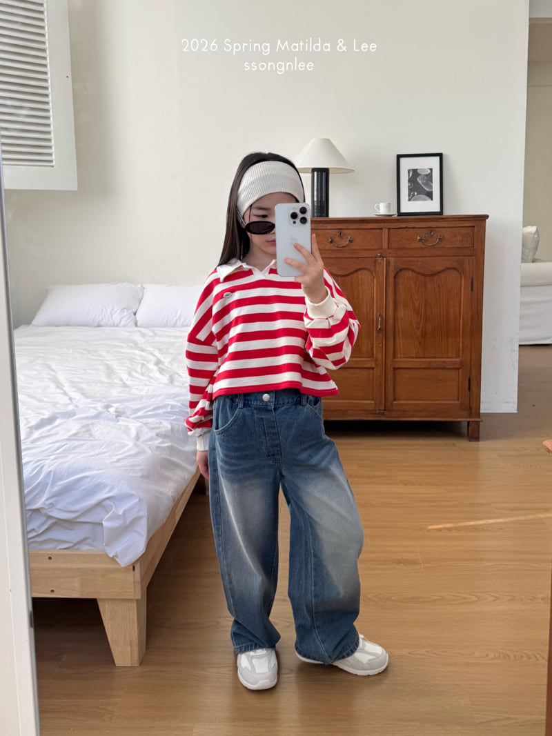 Matilda & Lee - Korean Children Fashion - #littlefashionista - Nut Collar Crop Tee - 9