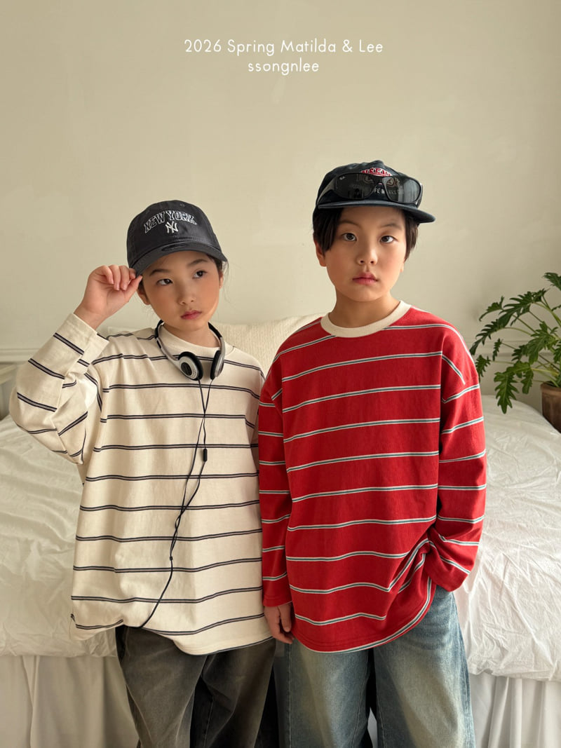 Matilda & Lee - Korean Children Fashion - #littlefashionista - Urban Stripe Tee - 3