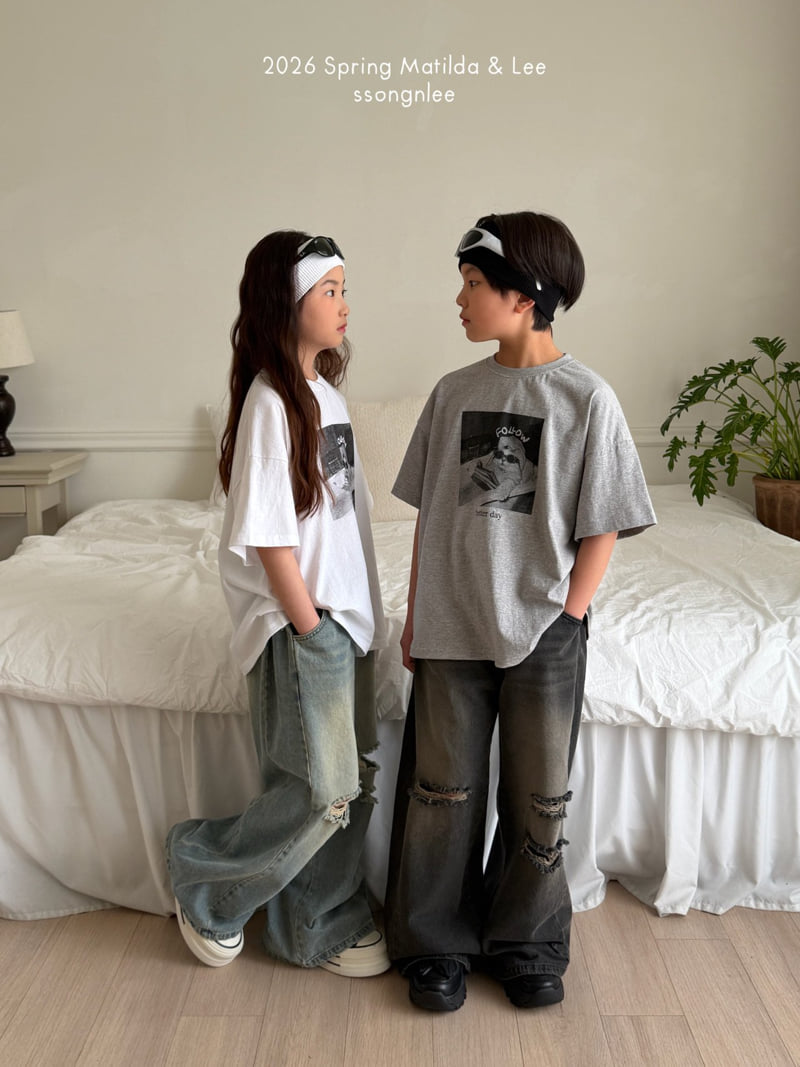 Matilda & Lee - Korean Children Fashion - #littlefashionista - Follow Cat Short Sleeve Tee - 10