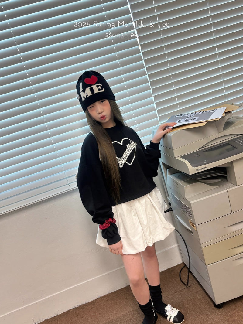 Matilda & Lee - Korean Children Fashion - #littlefashionista - Heart Crop Sweatshirt - 3
