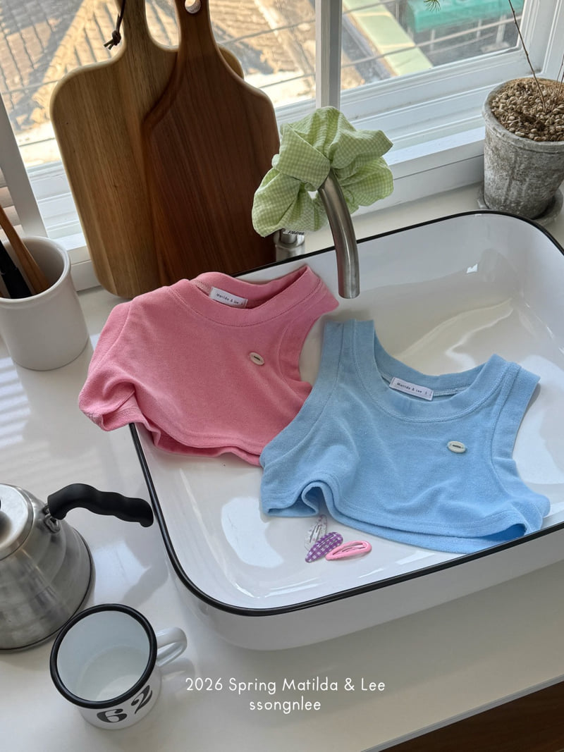 Matilda & Lee - Korean Children Fashion - #littlefashionista - Terry Sleeveless Top