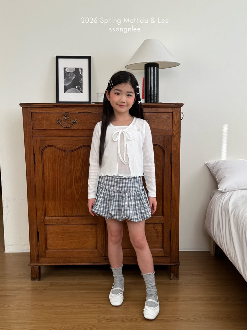 Matilda & Lee - Korean Children Fashion - #littlefashionista - Check Balloon Skirt - 5