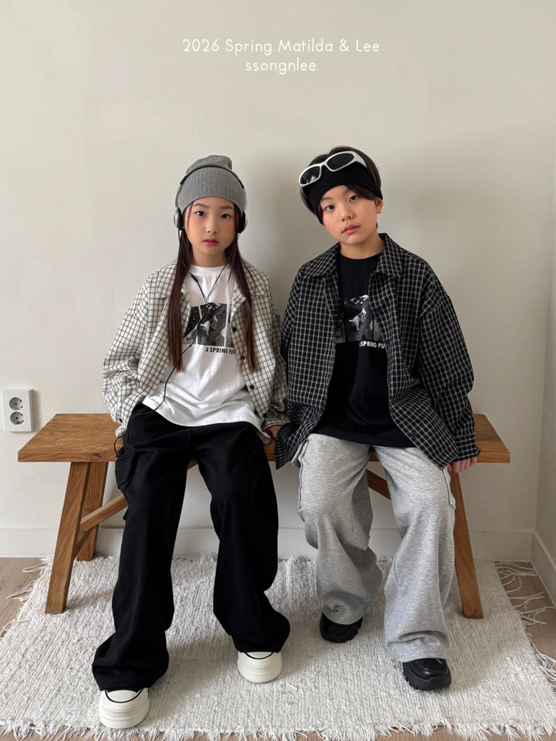 Matilda & Lee - Korean Children Fashion - #littlefashionista - Seersucker Check Shirt - 3