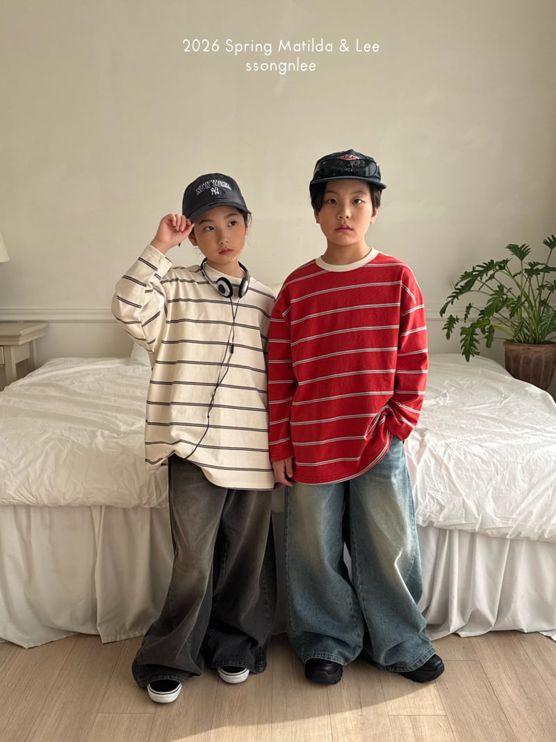 Matilda & Lee - Korean Children Fashion - #littlefashionista - Urban Stripe Tee - 4