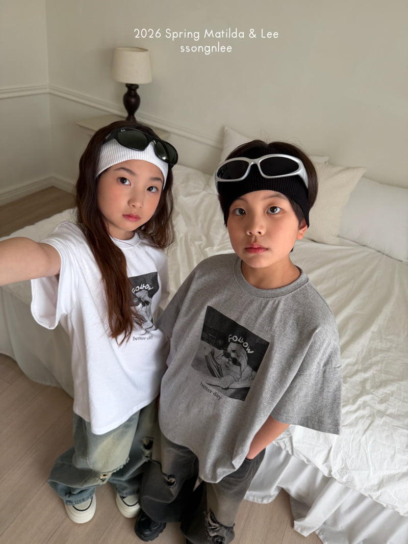 Matilda & Lee - Korean Children Fashion - #magicofchildhood - Follow Cat Short Sleeve Tee - 11