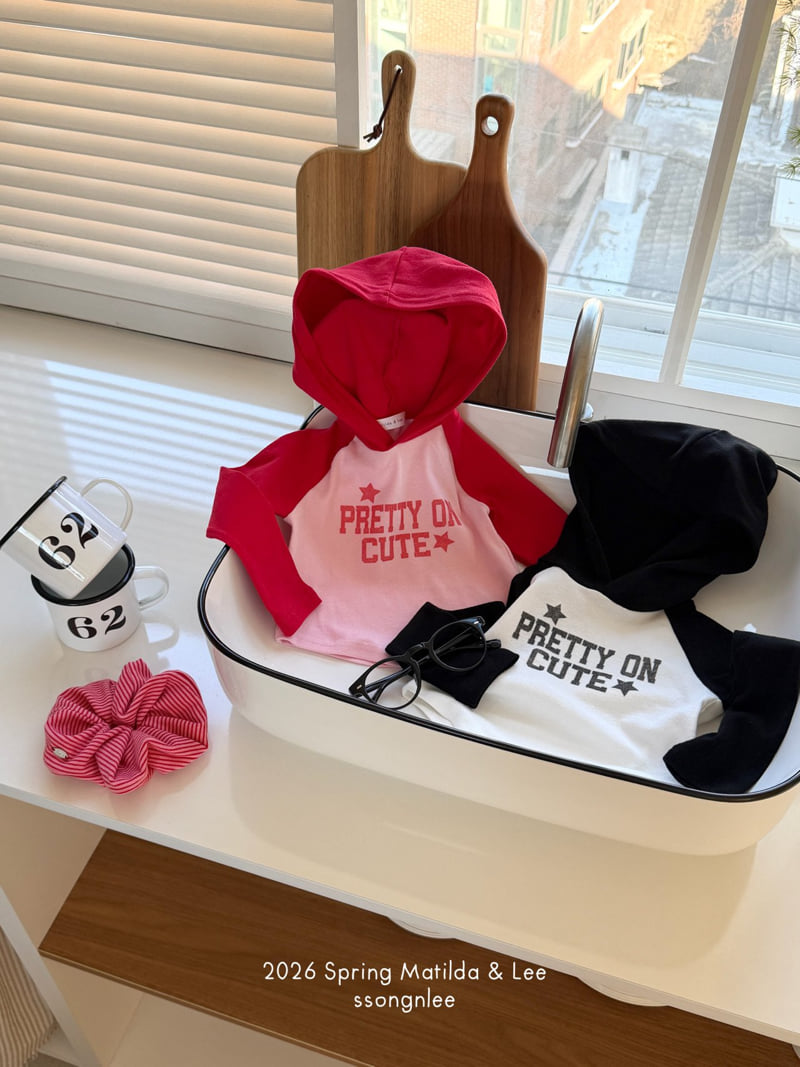 Matilda & Lee - Korean Children Fashion - #magicofchildhood - Pretty Hooded Raglan Tee