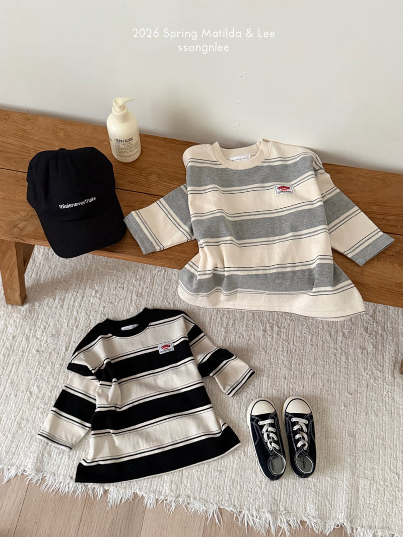 Matilda & Lee - Korean Children Fashion - #magicofchildhood - Campus Stripe Tee