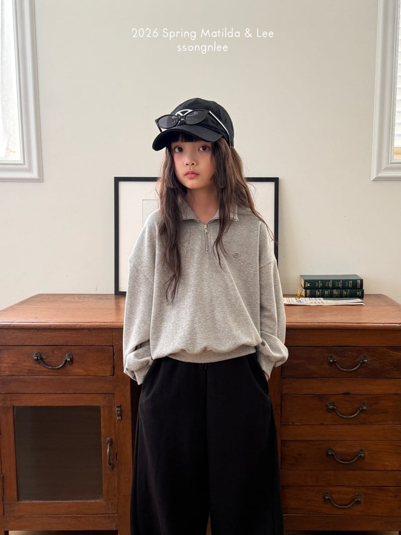 Matilda & Lee - Korean Children Fashion - #magicofchildhood - Half-Zip Sweatshirt - 12