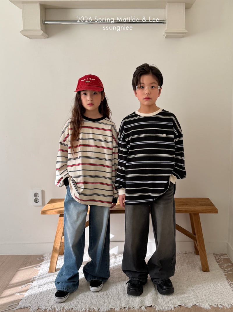 Matilda & Lee - Korean Children Fashion - #minifashionista - Multi Stripe Tee - 12