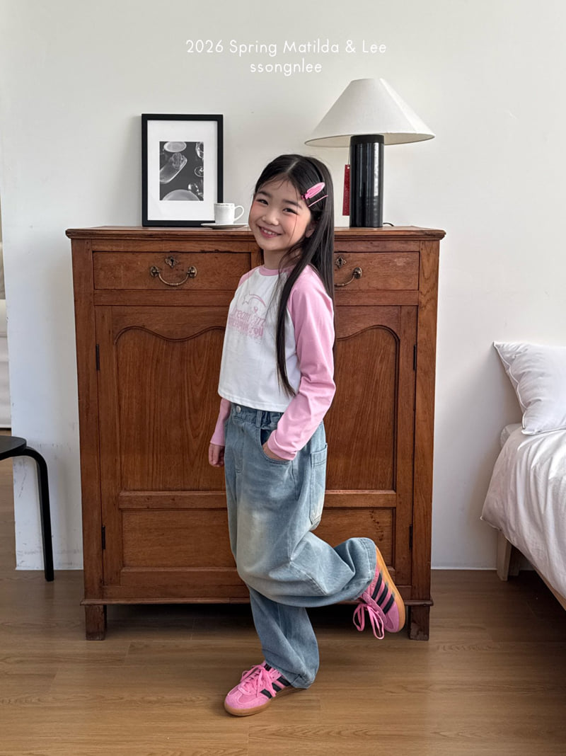 Matilda & Lee - Korean Children Fashion - #minifashionista - Dream Crop Raglan Tee - 10