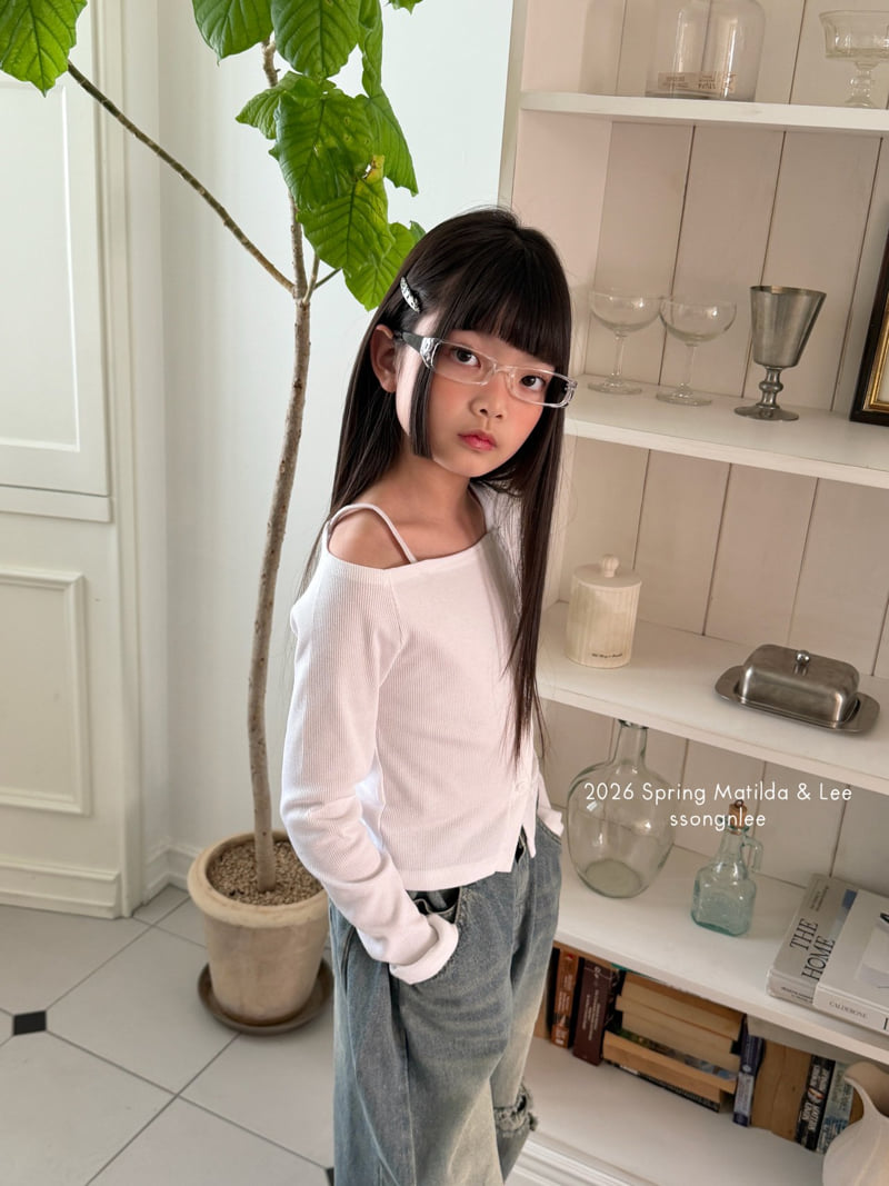 Matilda & Lee - Korean Children Fashion - #minifashionista - Soft Asymmetric Rib Tee - 3