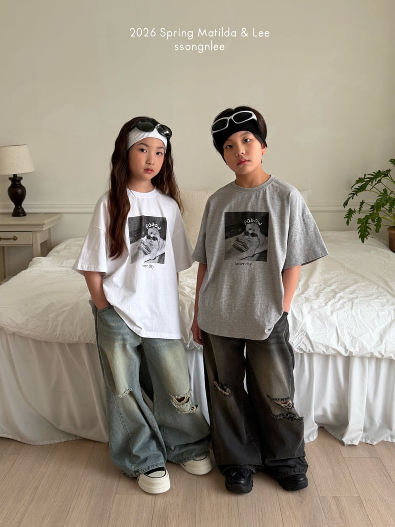 Matilda & Lee - Korean Children Fashion - #minifashionista - Follow Cat Short Sleeve Tee - 12