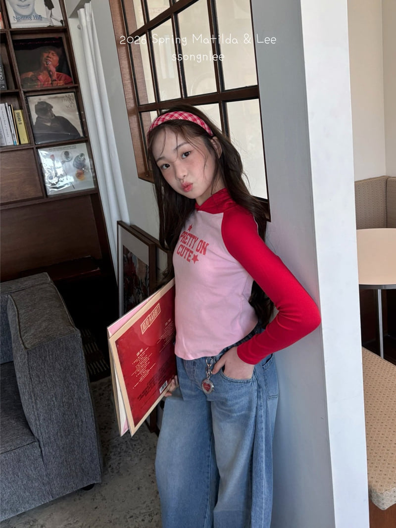 Matilda & Lee - Korean Children Fashion - #minifashionista - Line Track Denim Pants - 9