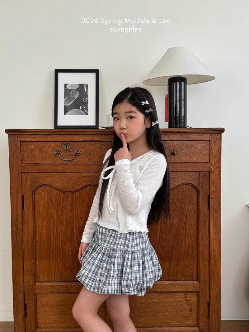 Matilda & Lee - Korean Children Fashion - #minifashionista - Check Balloon Skirt - 7