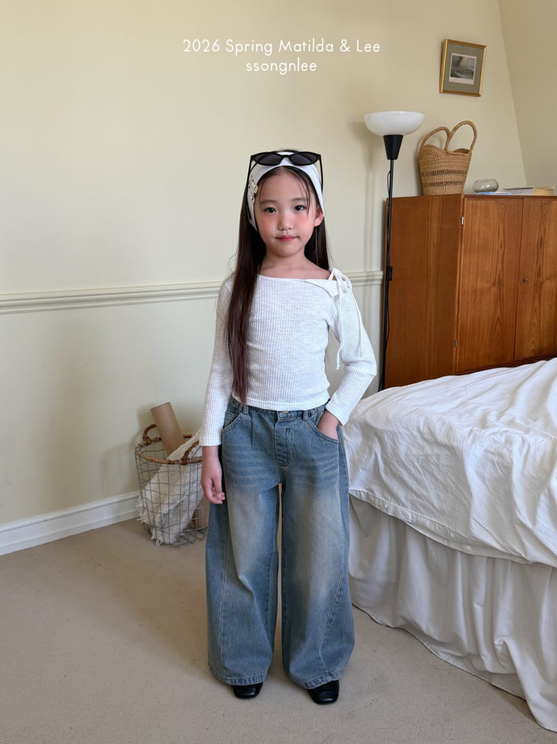 Matilda & Lee - Korean Children Fashion - #minifashionista - Strap Slit Tee - 9