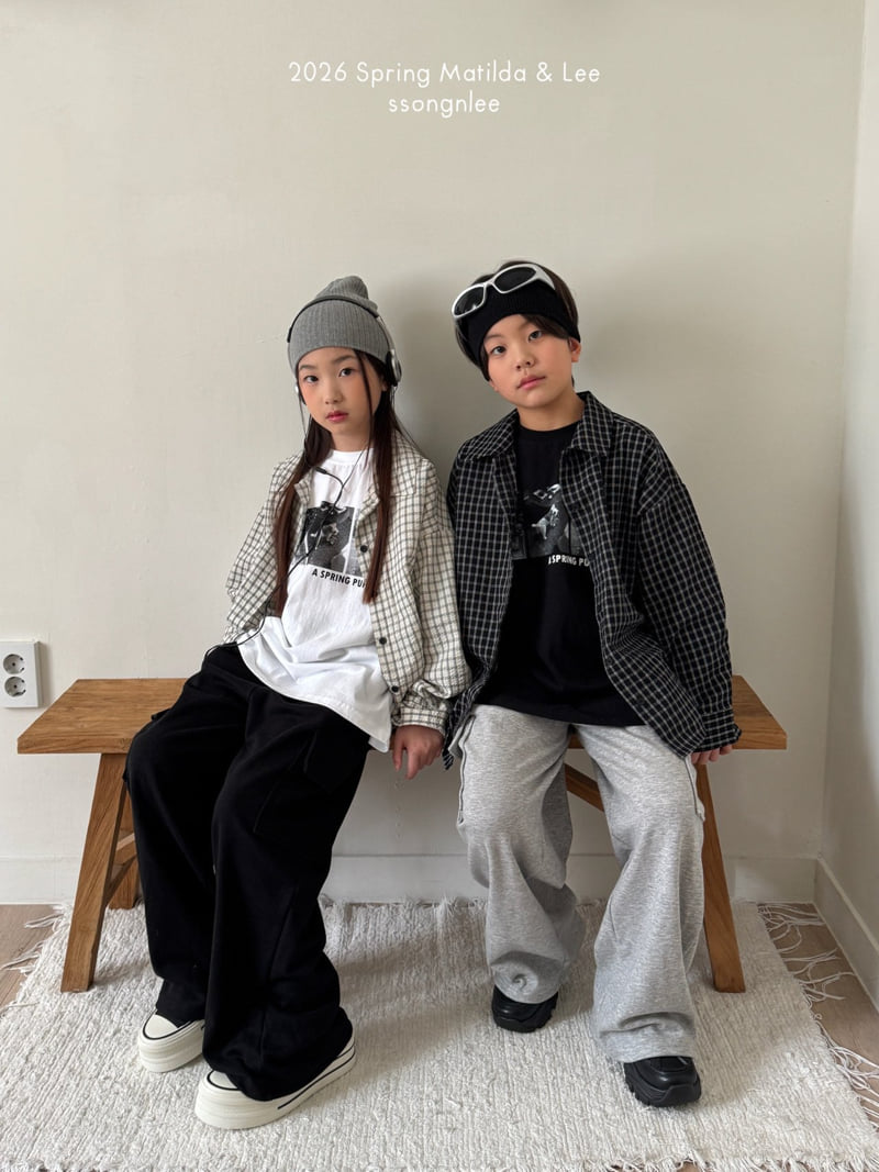 Matilda & Lee - Korean Children Fashion - #minifashionista - Seersucker Check Shirt - 5
