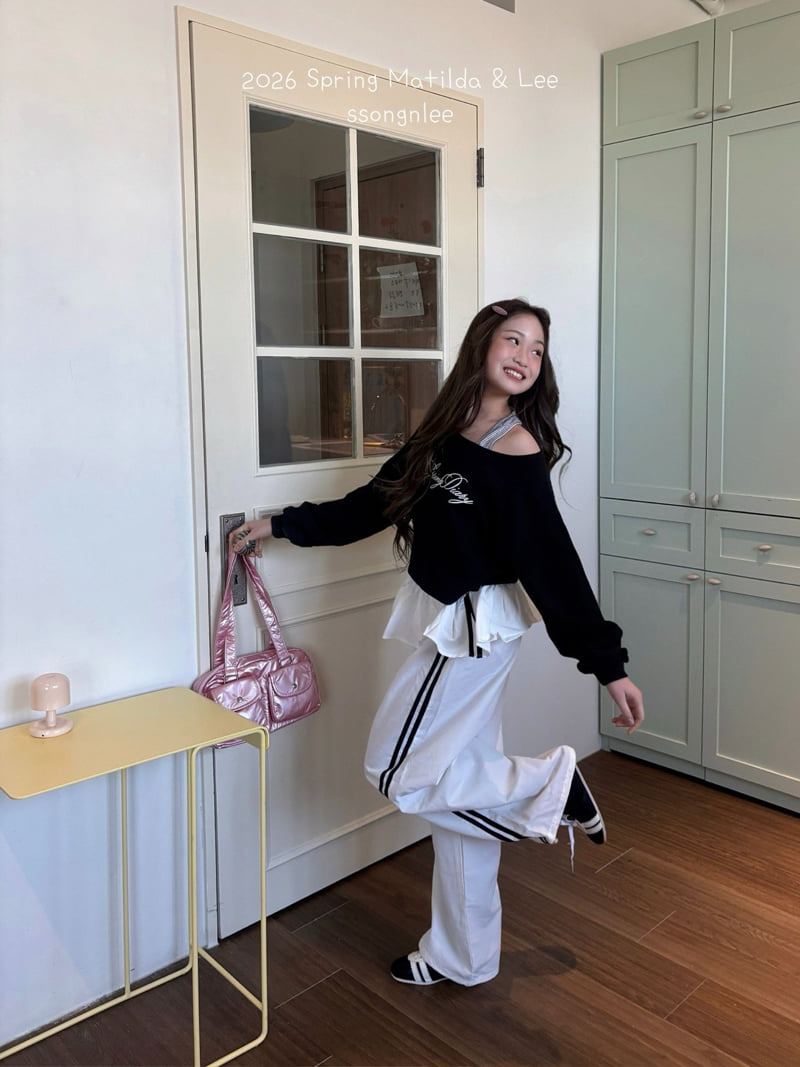 Matilda & Lee - Korean Children Fashion - #minifashionista - Ruffle String Track Pants - 11