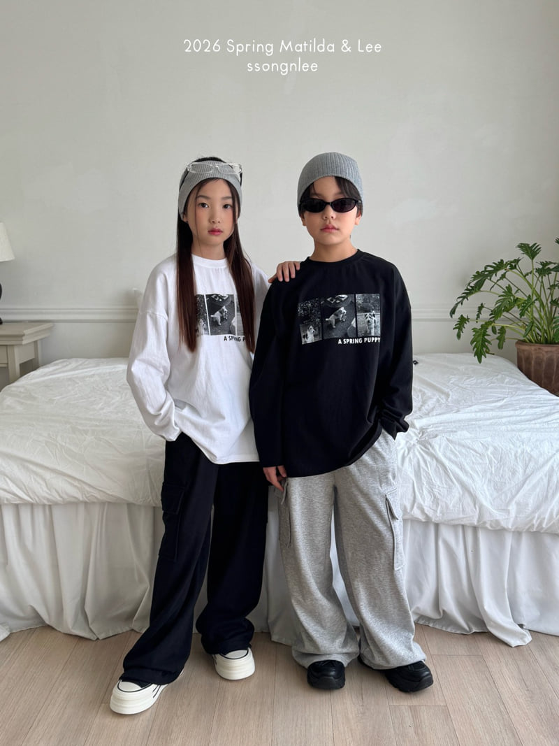 Matilda & Lee - Korean Children Fashion - #minifashionista - Puppy Graphic Tee - 7