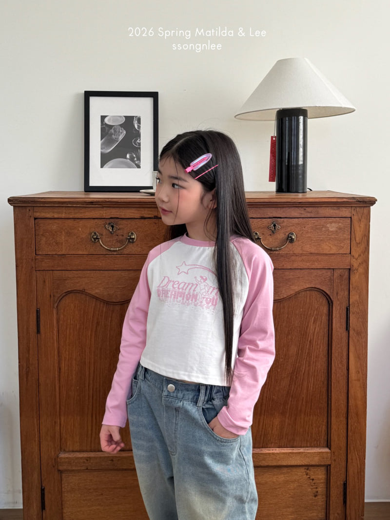Matilda & Lee - Korean Children Fashion - #prettylittlegirls - Dream Crop Raglan Tee - 11