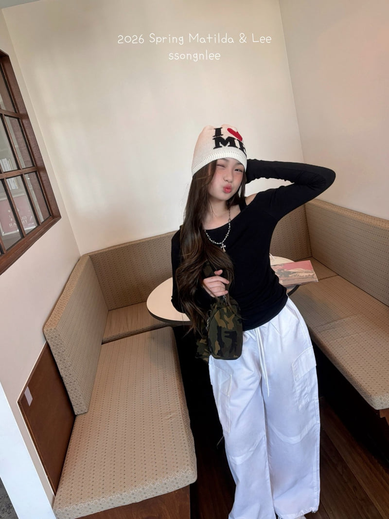 Matilda & Lee - Korean Children Fashion - #prettylittlegirls - Asymmetric Shoulder Tee - 7
