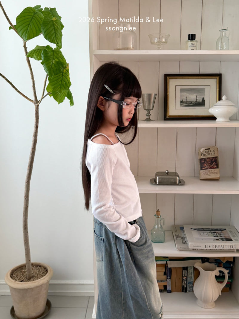 Matilda & Lee - Korean Children Fashion - #minifashionista - Soft Asymmetric Rib Tee - 4