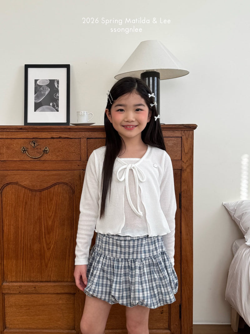 Matilda & Lee - Korean Children Fashion - #prettylittlegirls - Check Balloon Skirt - 8