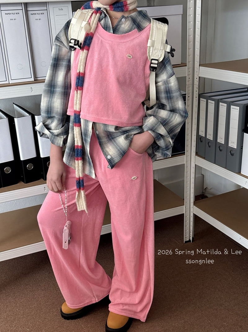 Matilda & Lee - Korean Children Fashion - #minifashionista - Terry String Pants - 4