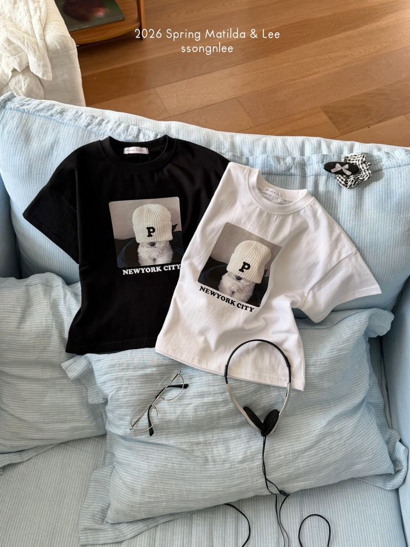 Matilda & Lee - Korean Children Fashion - #prettylittlegirls - New York Puppy Short Sleeve Tee