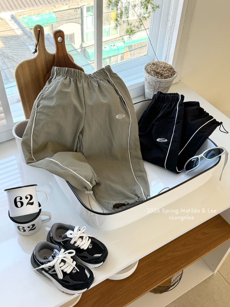 Matilda & Lee - Korean Children Fashion - #stylishchildhood - String Track Pants