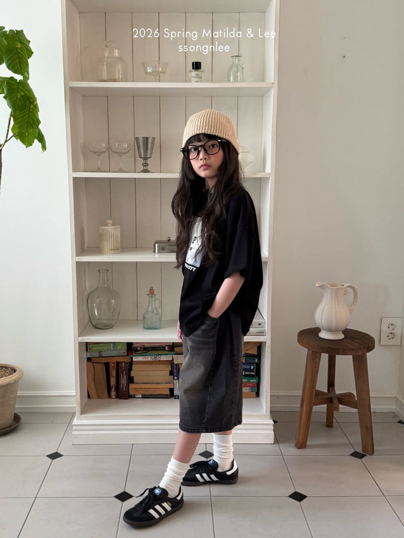 Matilda & Lee - Korean Children Fashion - #todddlerfashion - Maxi Bermuda Denim Pants - 3