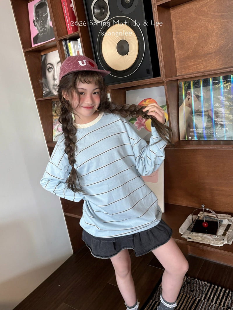 Matilda & Lee - Korean Children Fashion - #todddlerfashion - Urban Stripe Tee - 7