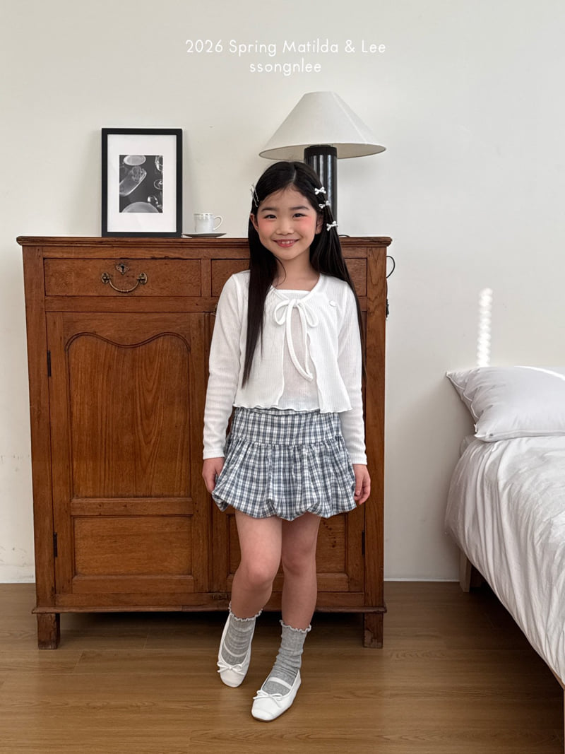 Matilda & Lee - Korean Children Fashion - #todddlerfashion - Check Balloon Skirt - 9