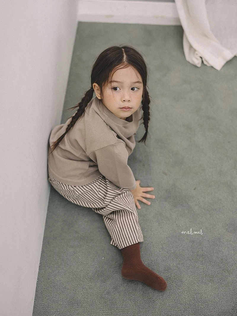 Melmel - Korean Baby Fashion - #smilingbaby - Stripe Hip Pocket Pants - 4
